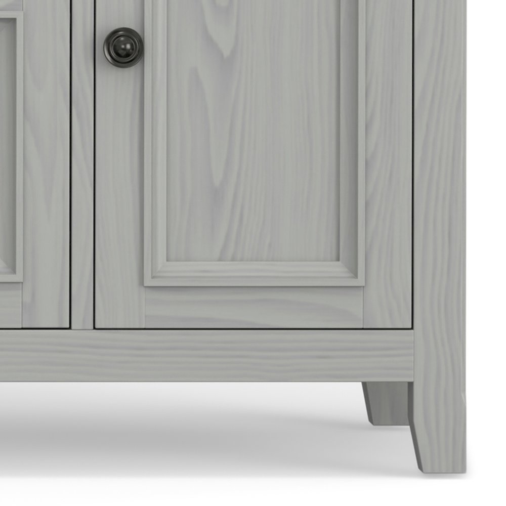 72 Inch Wide Tv Media Stand In Fog Grey For Tvs Up To 80 Inches. Picture 3