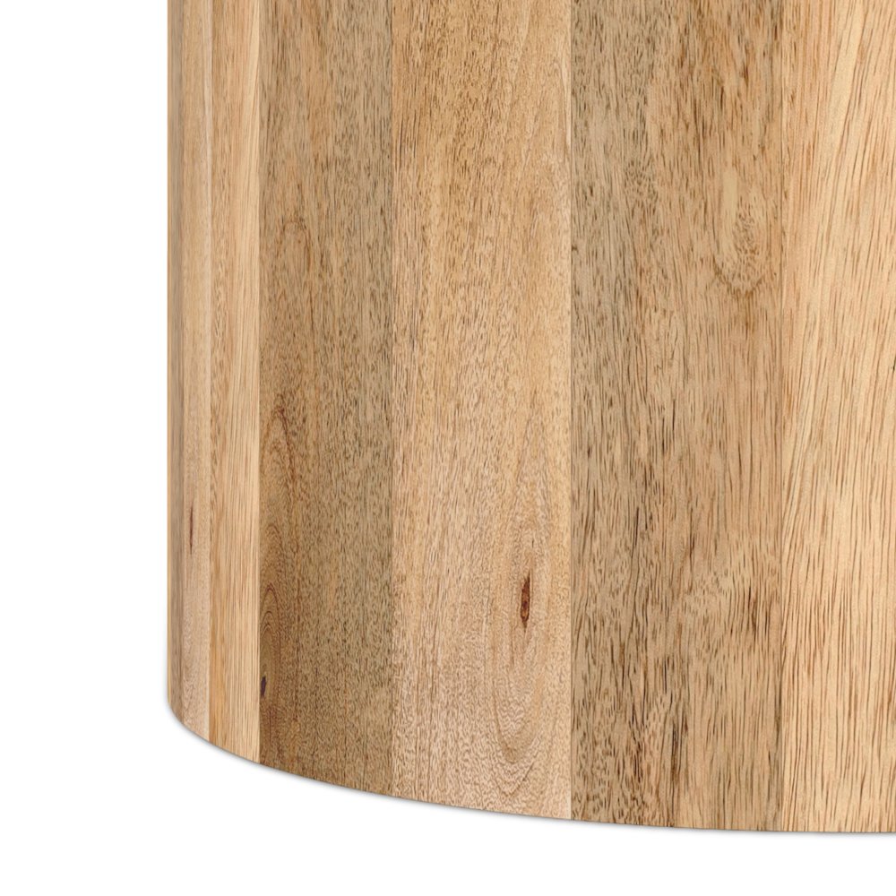 Millbury 20 inch Wide Solid Mango Contemporary End Table in Natural, Assembled. Picture 5
