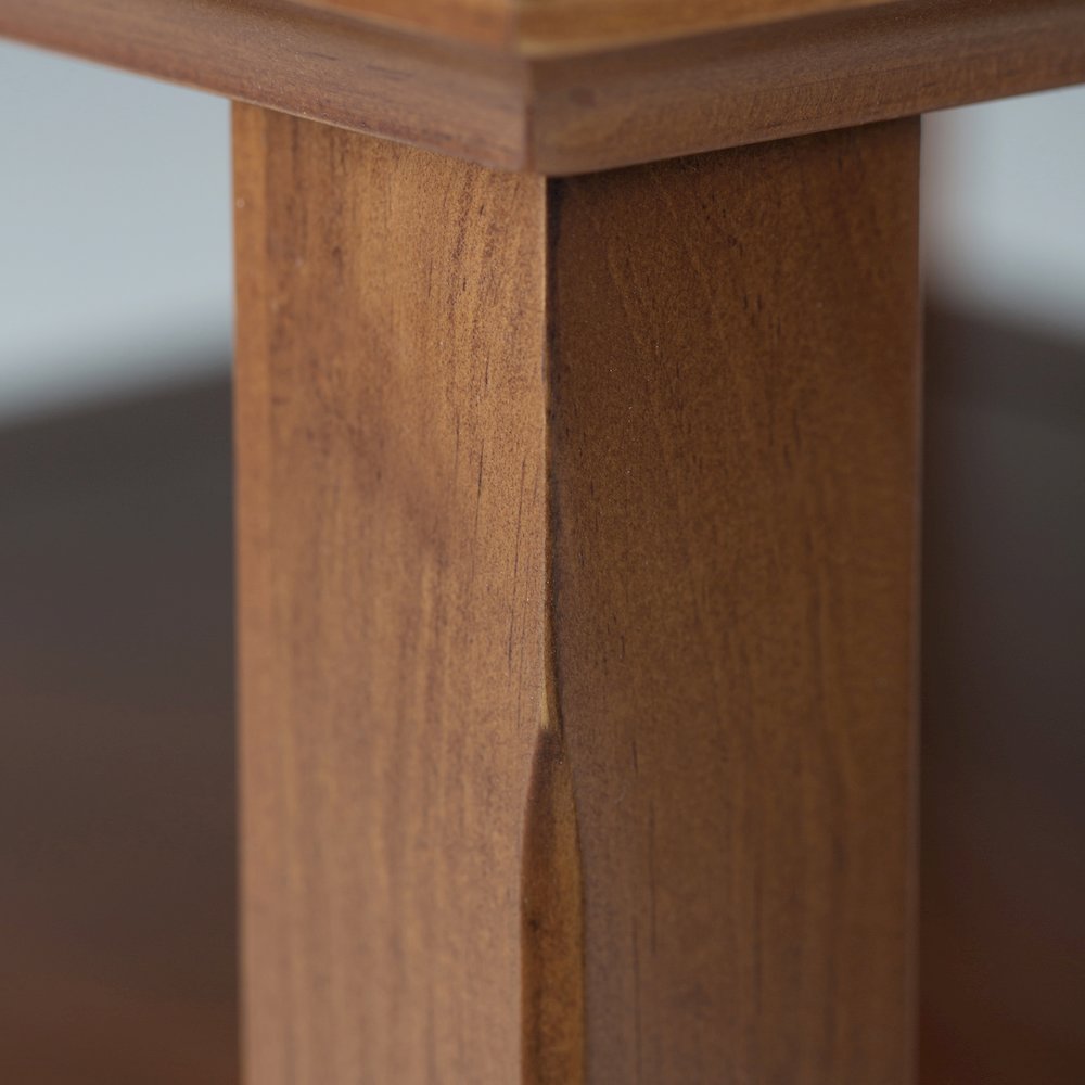 19 inch Transitional Narrow Side Table in Light Golden Brown (Set of 2). Picture 5