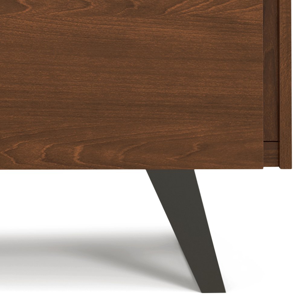 Lowry Solid Wood Medium Storage Cabinet In Walnut Veneer. Picture 4