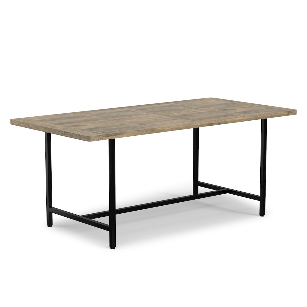 Campbell Dining Table In Grey Wash. Picture 5