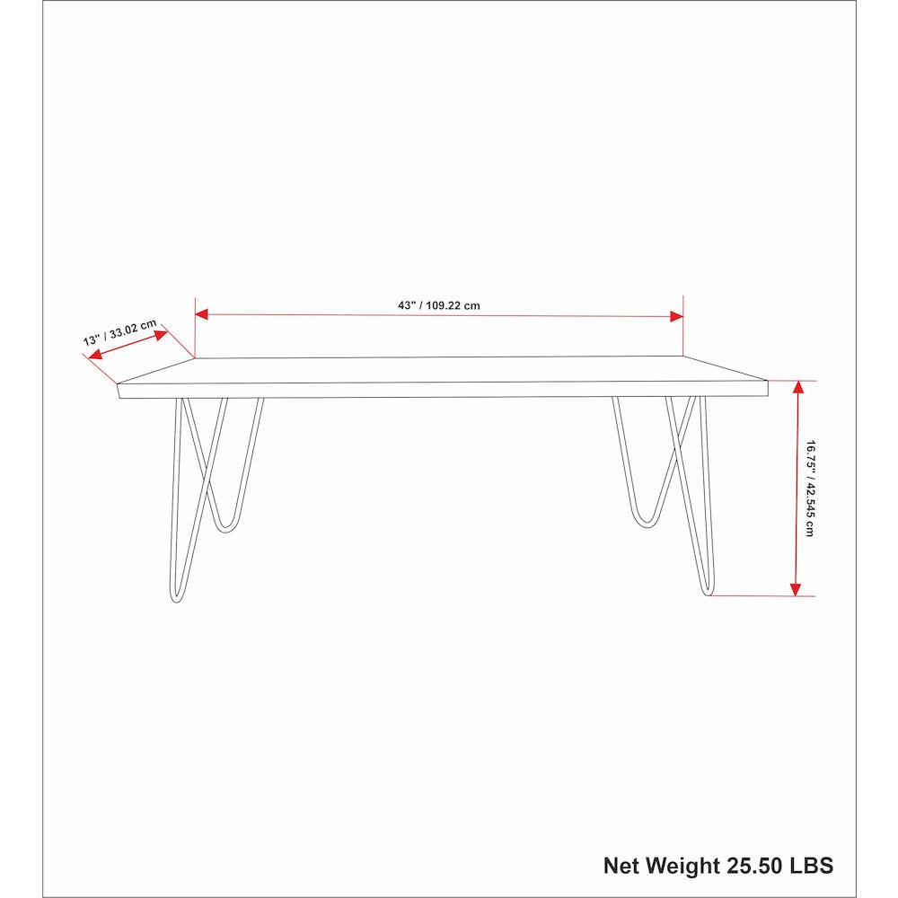 Colton Solid Mango Wood Bench In Natural. Picture 6