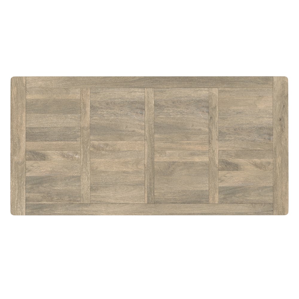 Campbell Dining Table In Grey Wash. Picture 7