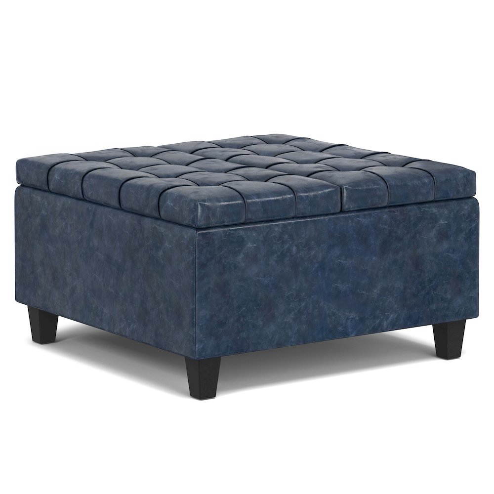 30 inch Wide Square Small Coffee Table Storage Ottoman. Picture 2