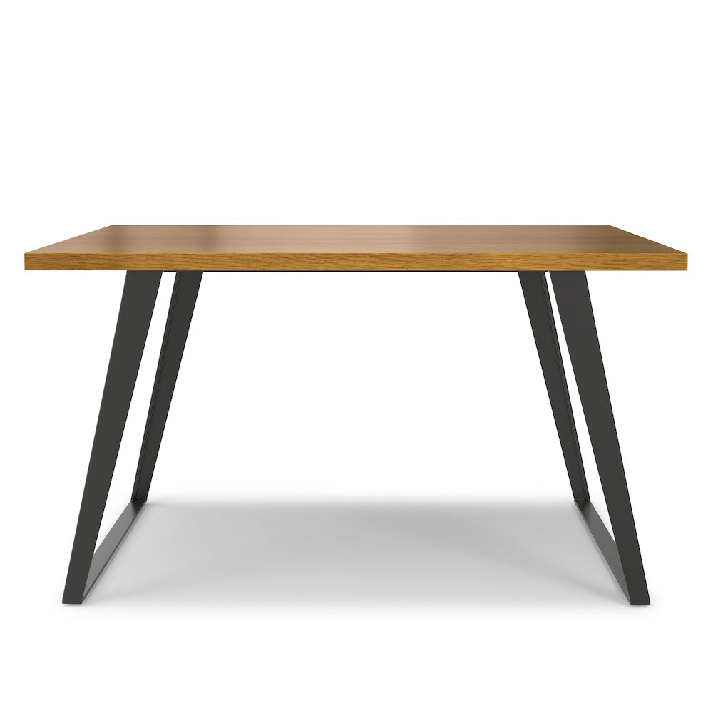 Lowry Square Dining Table In Oak Veneer. Picture 5