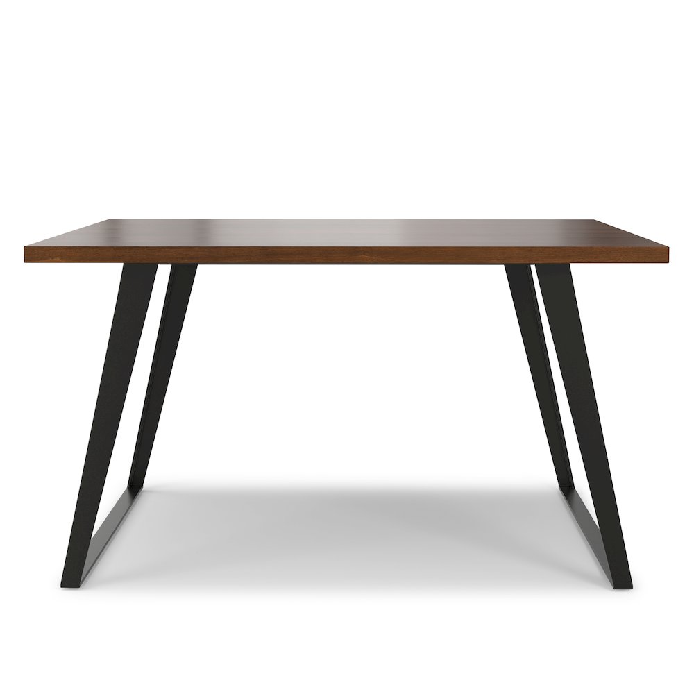 Lowry Square Dining Table In Walnut Veneer. Picture 4