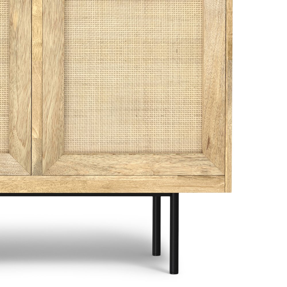 Reeves Solid Mango Wood Sideboard Buffet In Natural. Picture 3