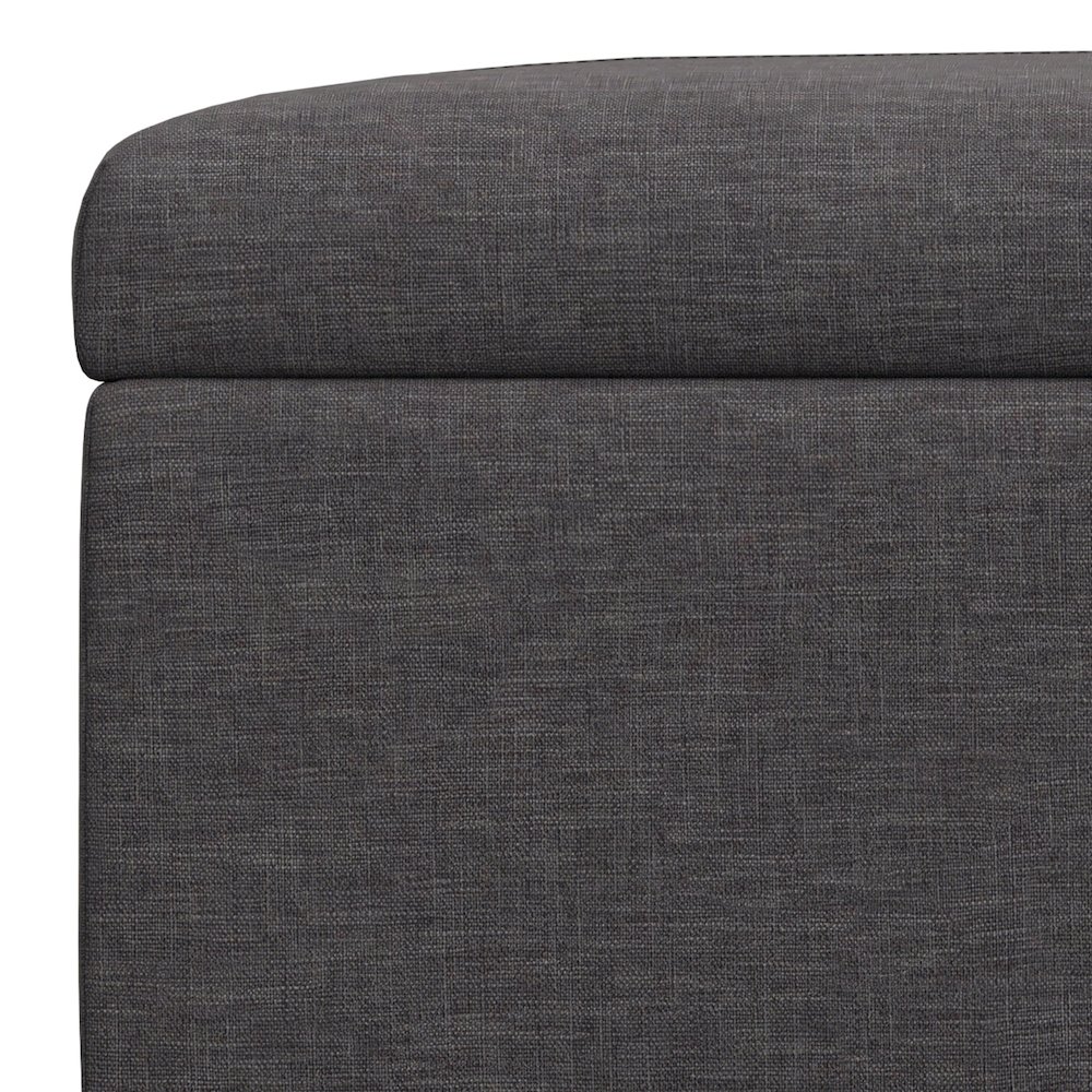 48 inch Wide Contemporary Rectangle Rectangular Storage Ottoman. Picture 4