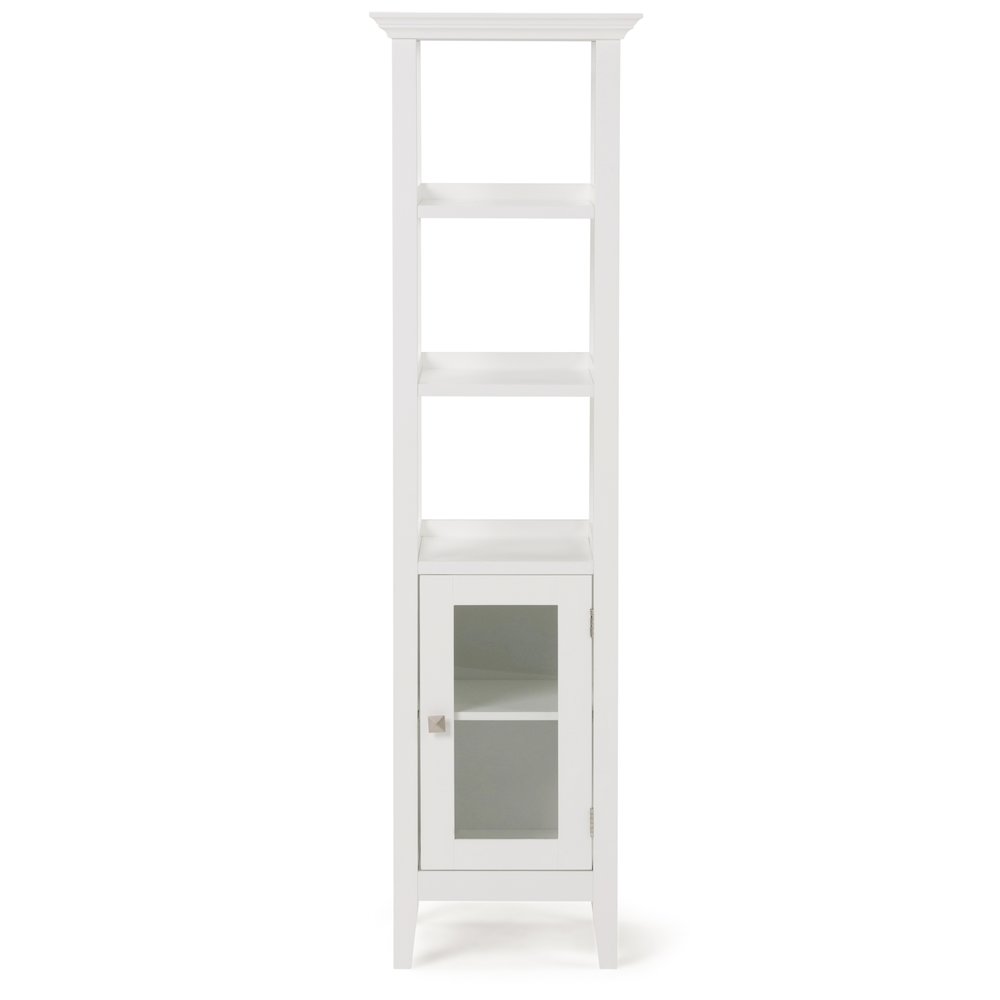 Acadian Bath Storage Tower in Pure White. Picture 3