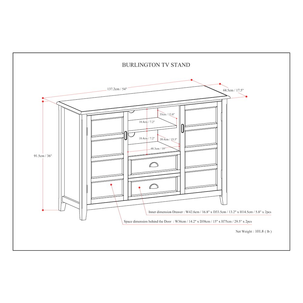 Tall Tv Media Stand In Rustic Natural Aged Brown For Tvs Up To 60 Inches. Picture 6