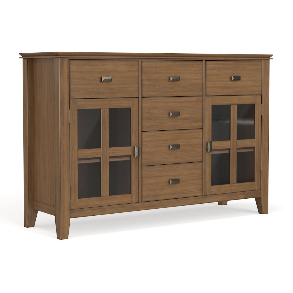 Artisan 54 inch Wide Solid Wood Transitional Sideboard Buffet. Picture 1