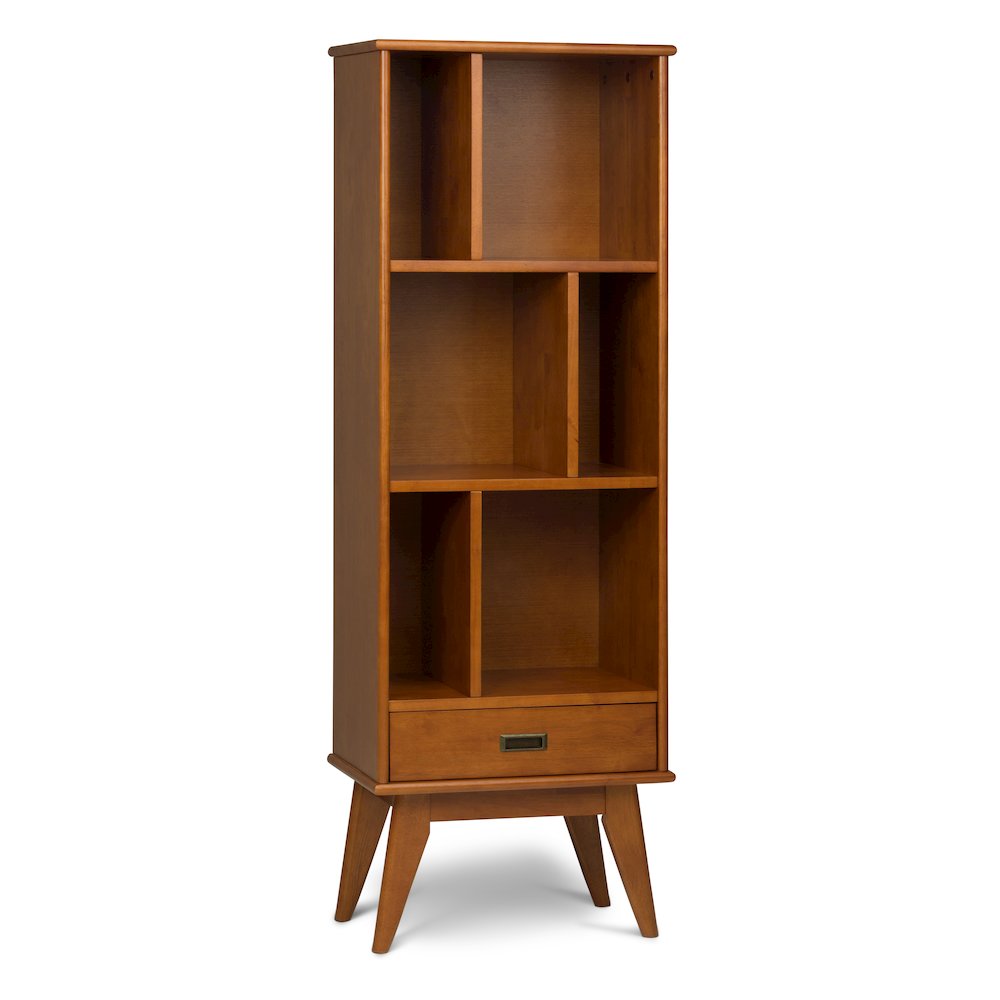Draper 22 inch Solid Wood 6 Cubbie Bookcase in Teak Brown (Set of 2). Picture 2