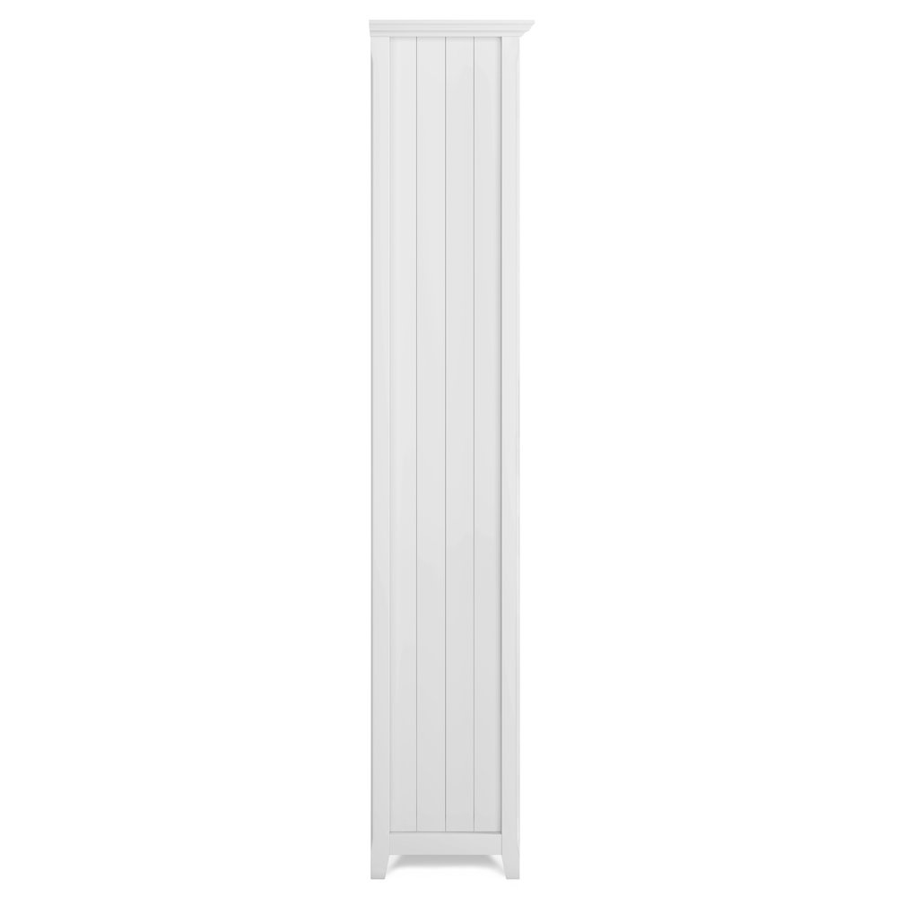 60"W TV Stand with Two 26"W 5 Shelf Bookcases in White (Set of 3). Picture 5