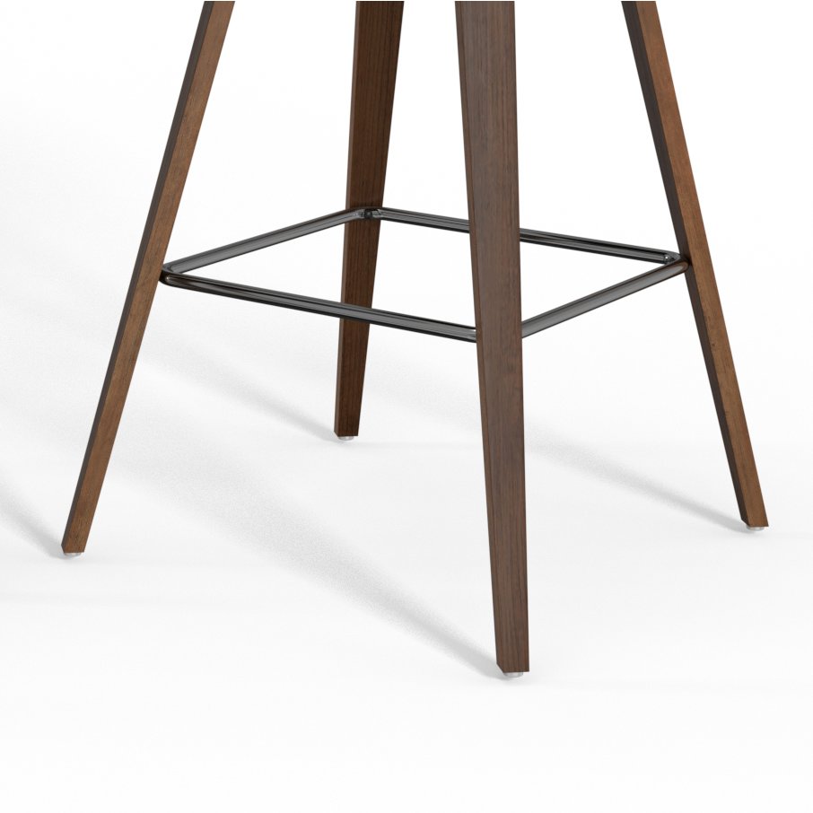 Counter Height Stool (Set Of 2) In Distressed Blue Vegan Faux Leather. Picture 4