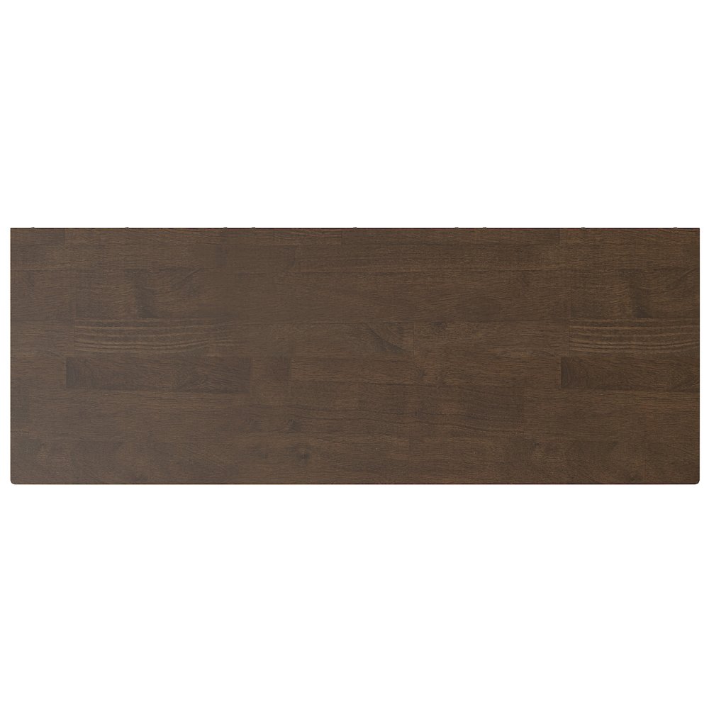 Harper SOLID HARDWOOD Low 6 Cube Storage with Drawers in Walnut Brown. Picture 5