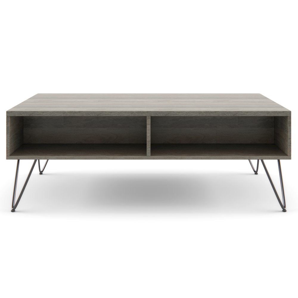 Hunter SOLID MANGO WOOD Lift Top Coffee Table in Grey. Picture 2