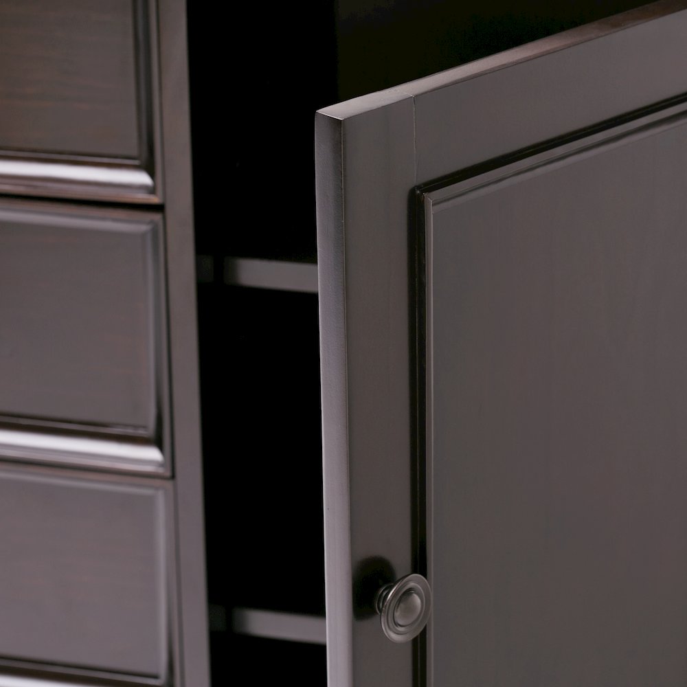 Amherst Solid Wood Medium Storage Cabinet In Hickory Brown. Picture 3