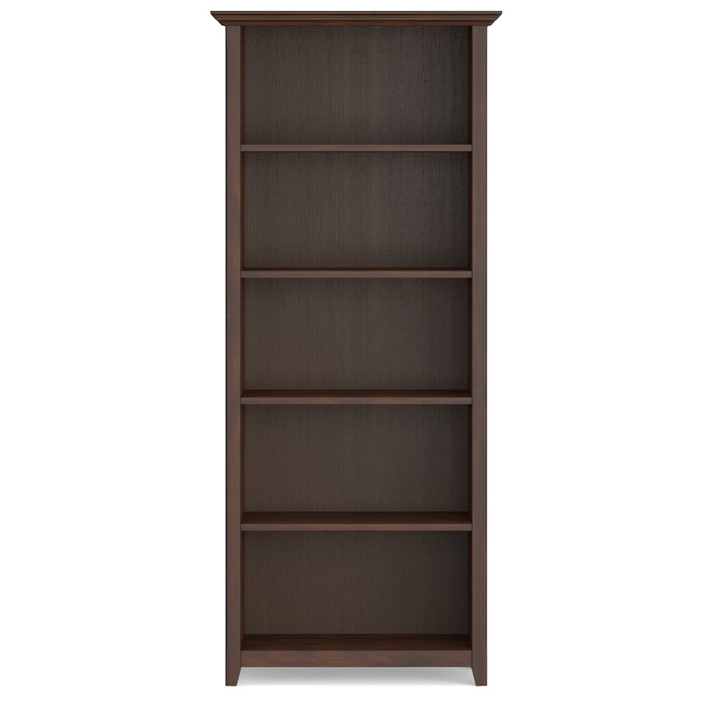 54 inch Wide Desk with 30 inch Wide Bookcase in Russet Brown (Set of 2). Picture 4