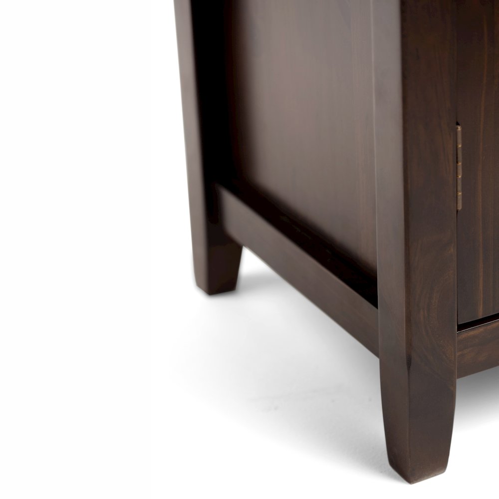 Burlington Solid Wood Medium Storage Cabinet In Mahogany Brown. Picture 2