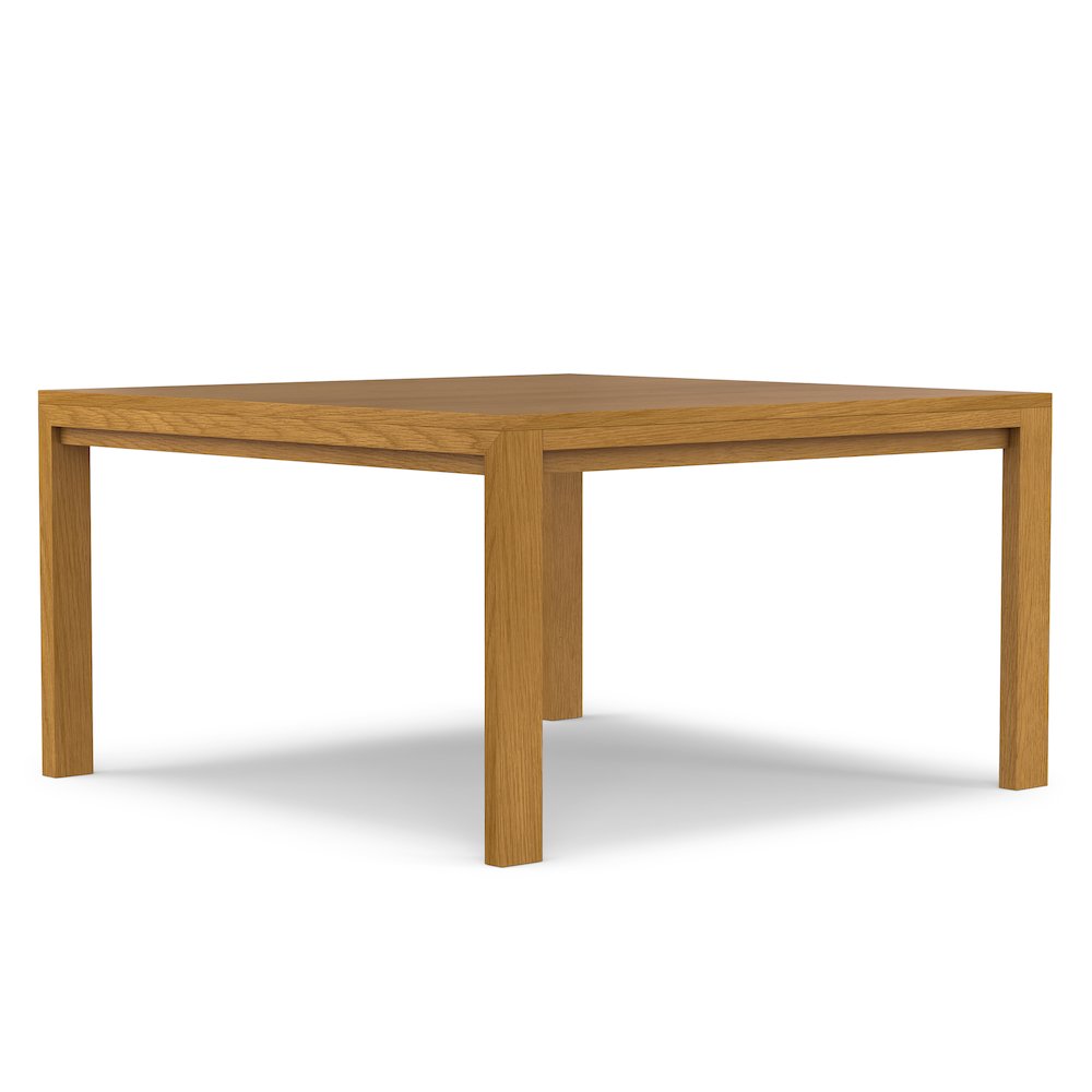 Wilson Square Dining Table In Oak Veneer. Picture 1
