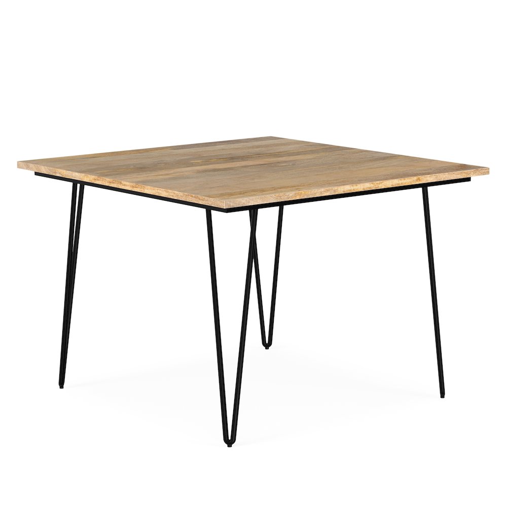 Hunter Solid Mango Wood 42 Inch Square Dining Table In Natural. Picture 6