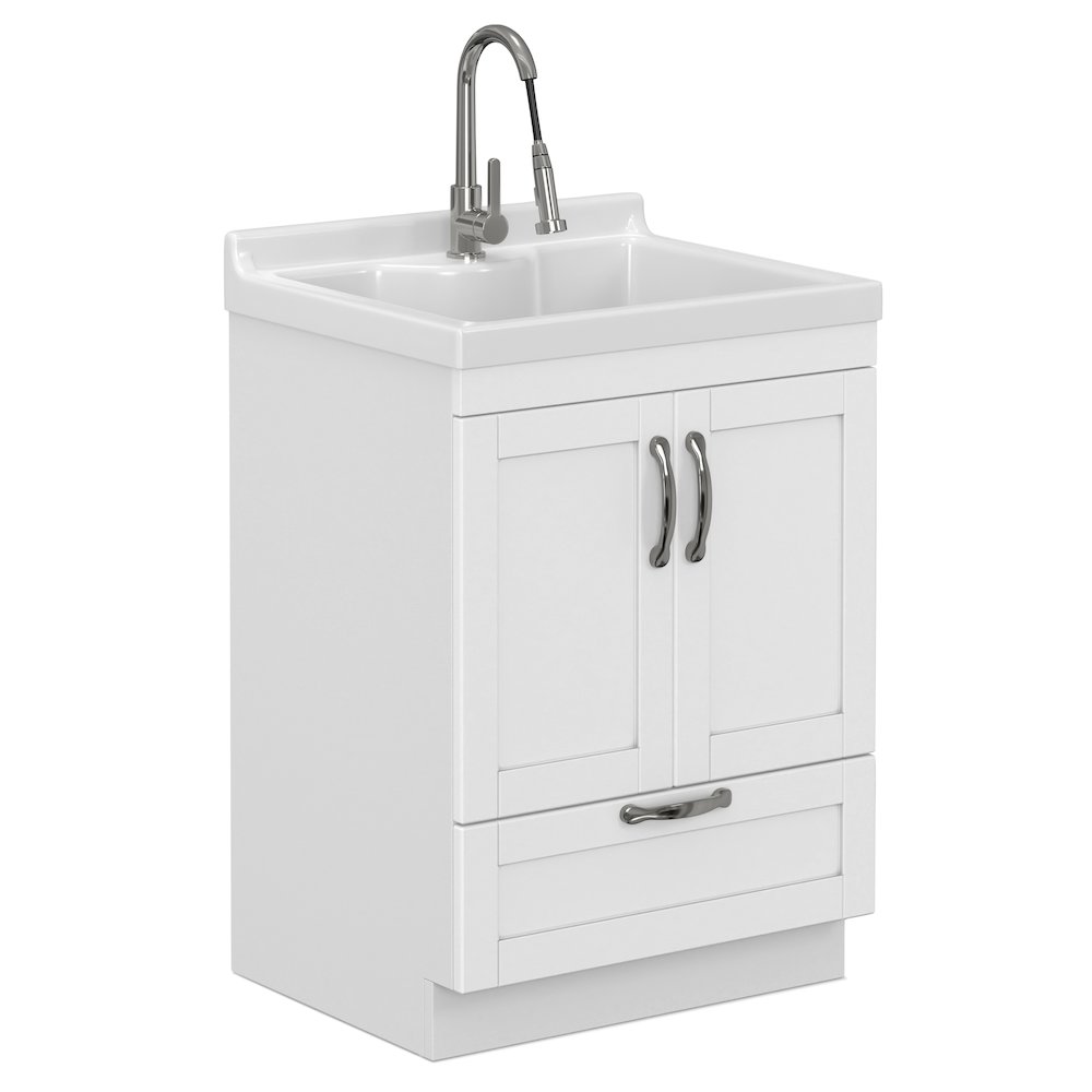 Maile All-In-One 24-Inch Laundry Utility Sink And Cabinet. Picture 2