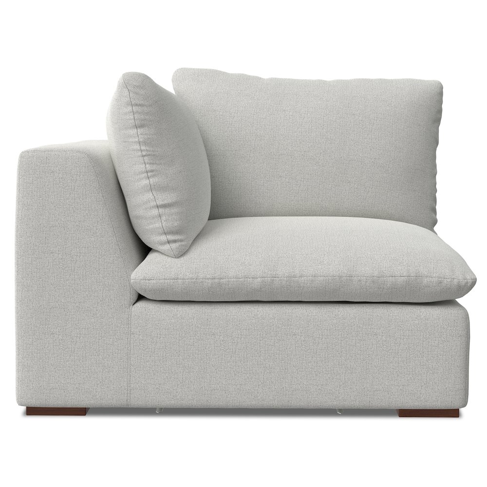 Jasmine Corner Sofa Module In Velvety Chenille Performance Fabric. Picture 1