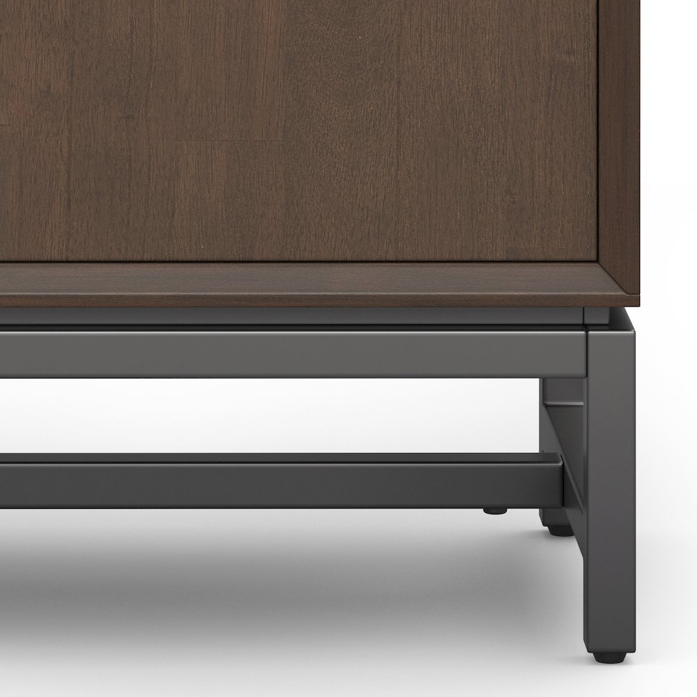 Banting Solid Wood 32 Inch Storage Cabinet In Walnut Brown (Set Of 2). Picture 4