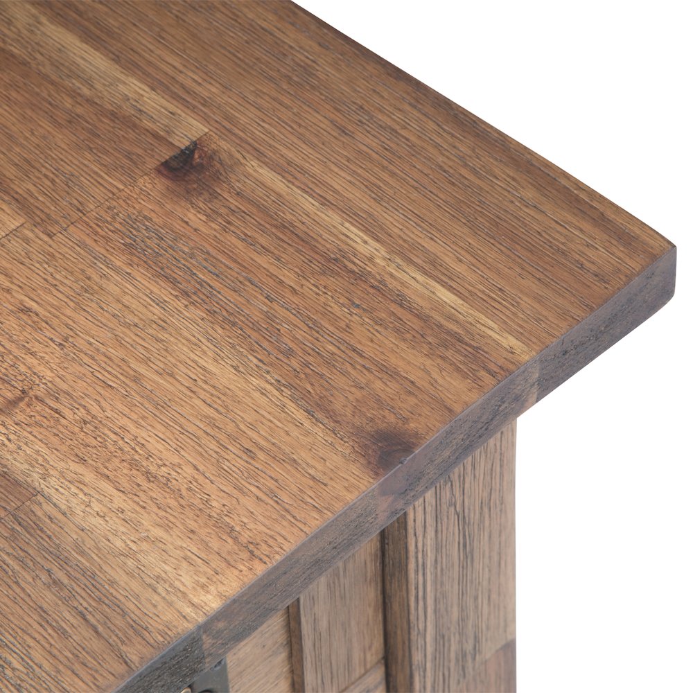 14 inch Solid Acacia Rustic Narrow Side Table (Set of 2). Picture 6