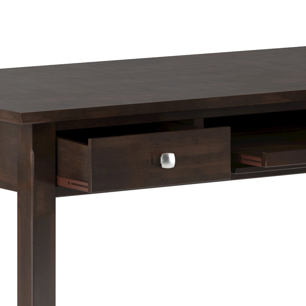 Avalon Solid Wood Large Desk In Tobacco Brown. Picture 3