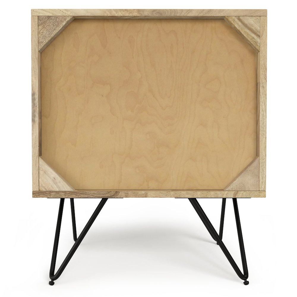Hunter Solid Mango Wood Nightstand In Natural. Picture 3