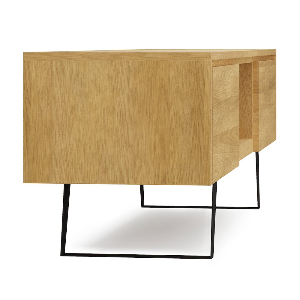 Lowry 72 Inch Tv Media Stand In Oak. Picture 3