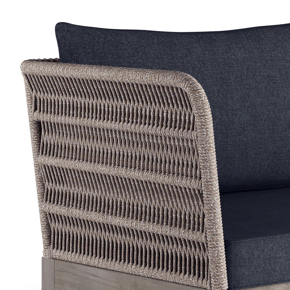 Santiago SOLID ACACIA WOOD Outdoor Sofa in Slate Grey. Picture 7