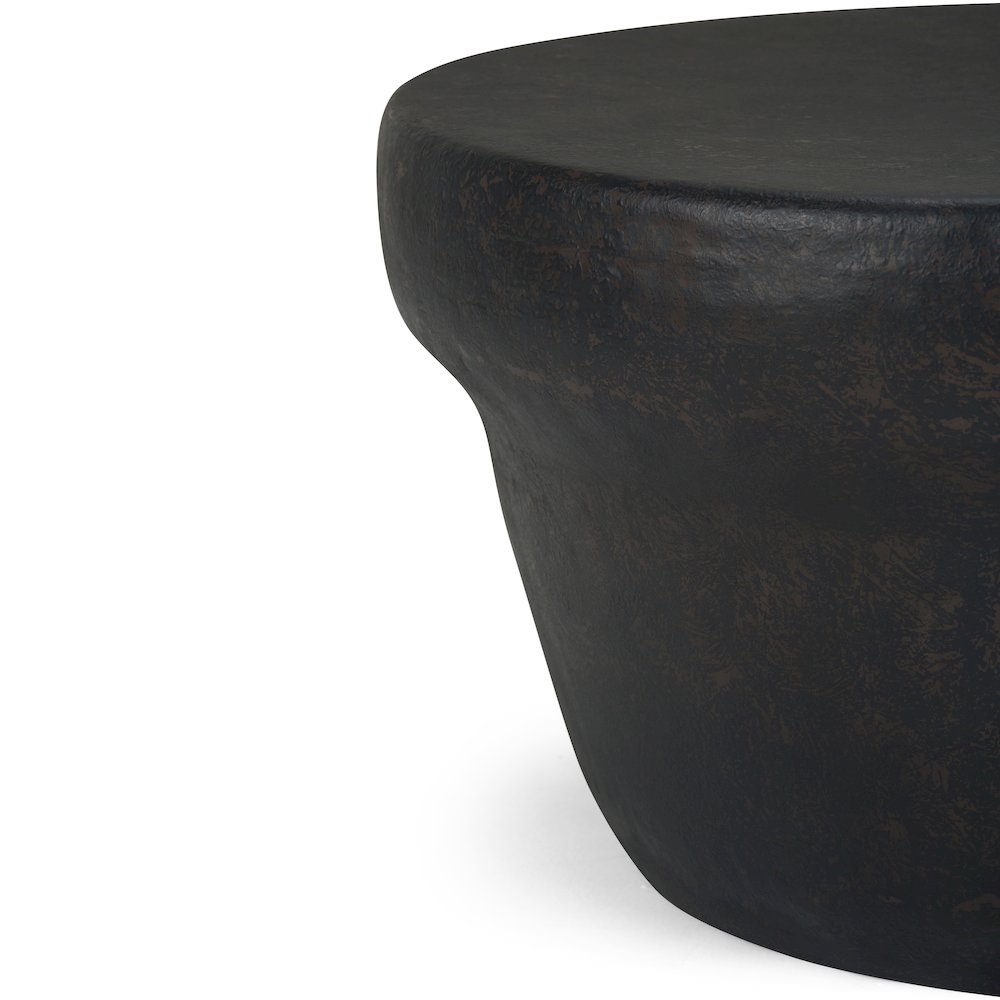 Garvy Metal Coffee Table In Rustic Bronze. Picture 4