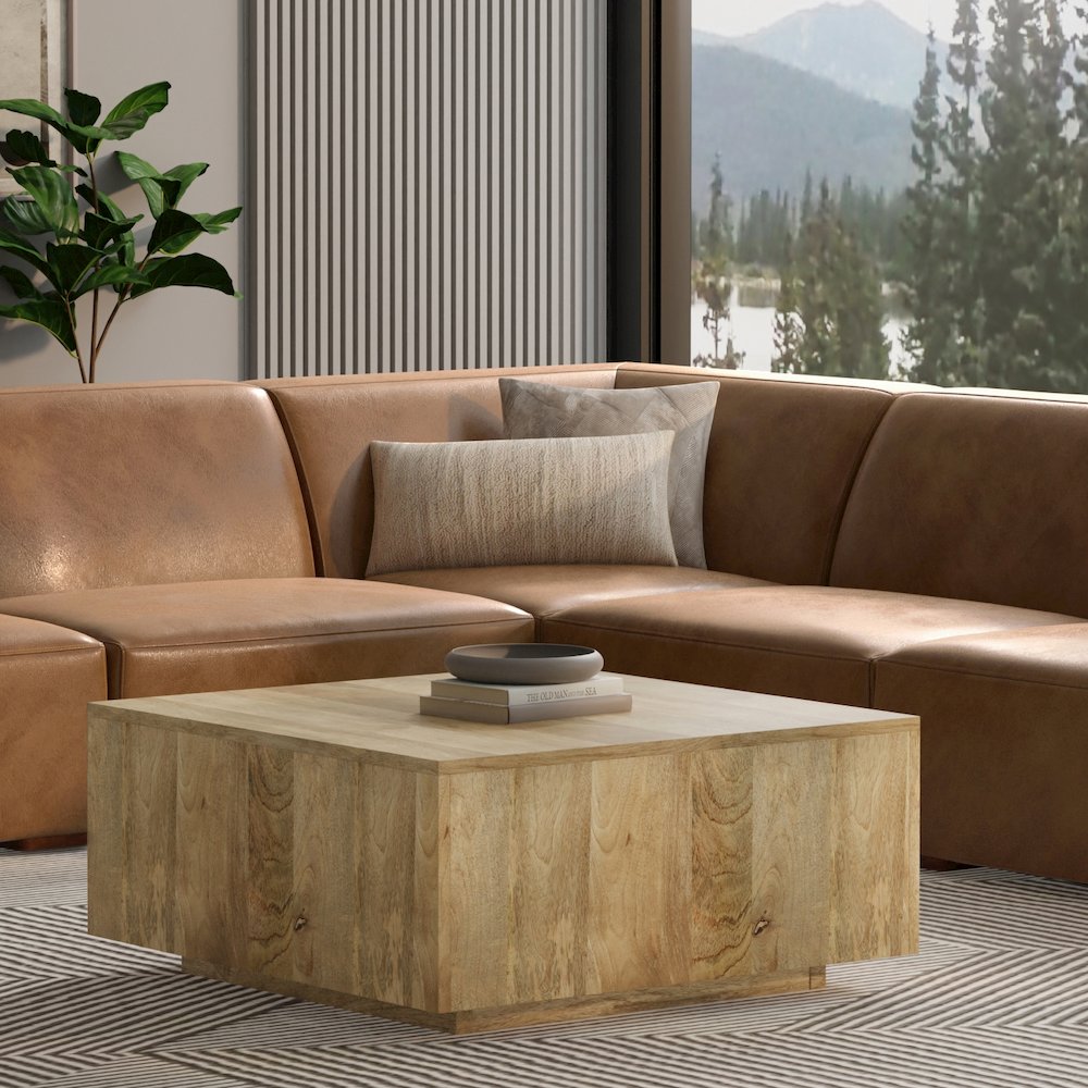 Rex Corner Sofa Module In Genuine Leather. Picture 5