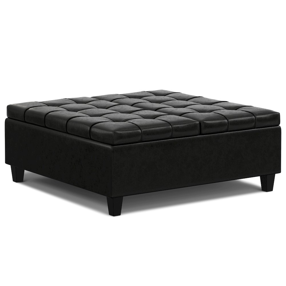 40 inch Wide Square Large Coffee Table Storage Ottoman. Picture 2