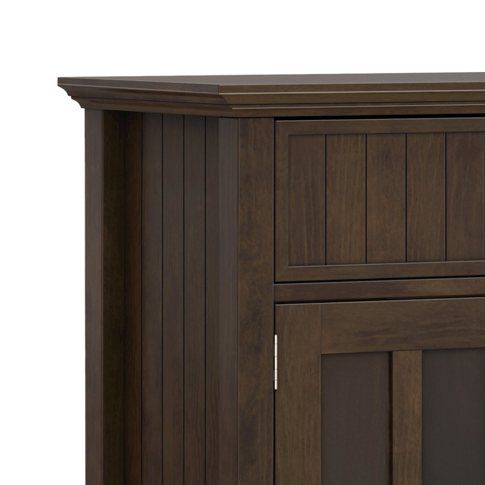 Acadian Solid Wood Large Sideboard Buffet In Brunette Brown. Picture 3