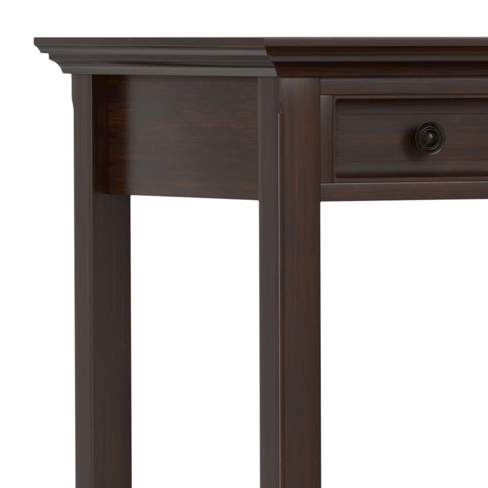 54 inch Wide Desk with 30 inch Wide Bookcase in Russet Brown (Set of 2). Picture 5
