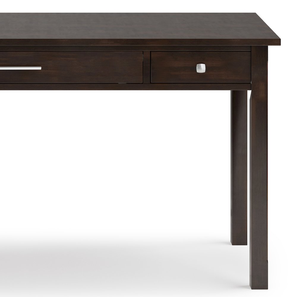 Avalon Solid Wood Large Desk In Tobacco Brown. Picture 4