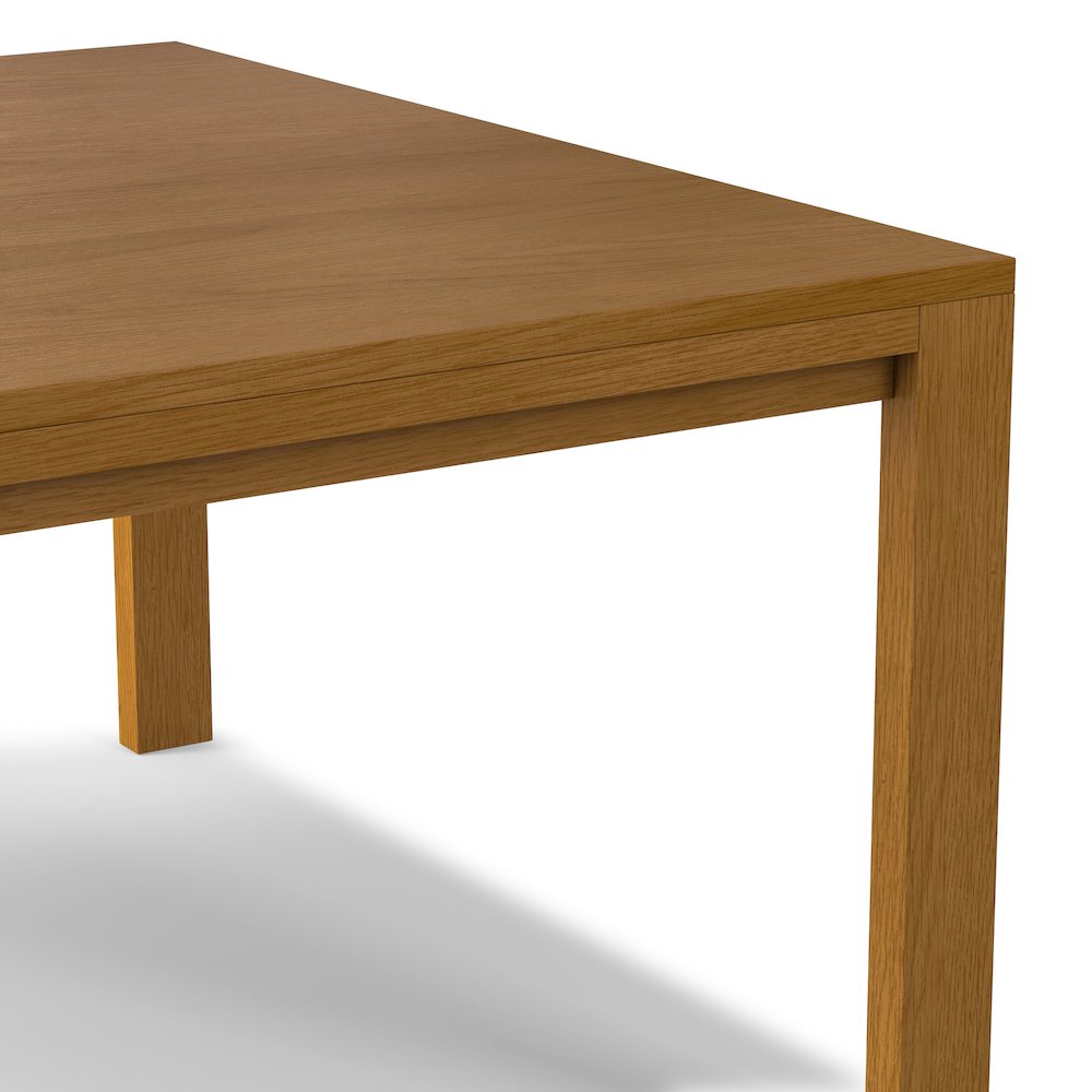 Wilson Square Dining Table In Oak Veneer. Picture 9