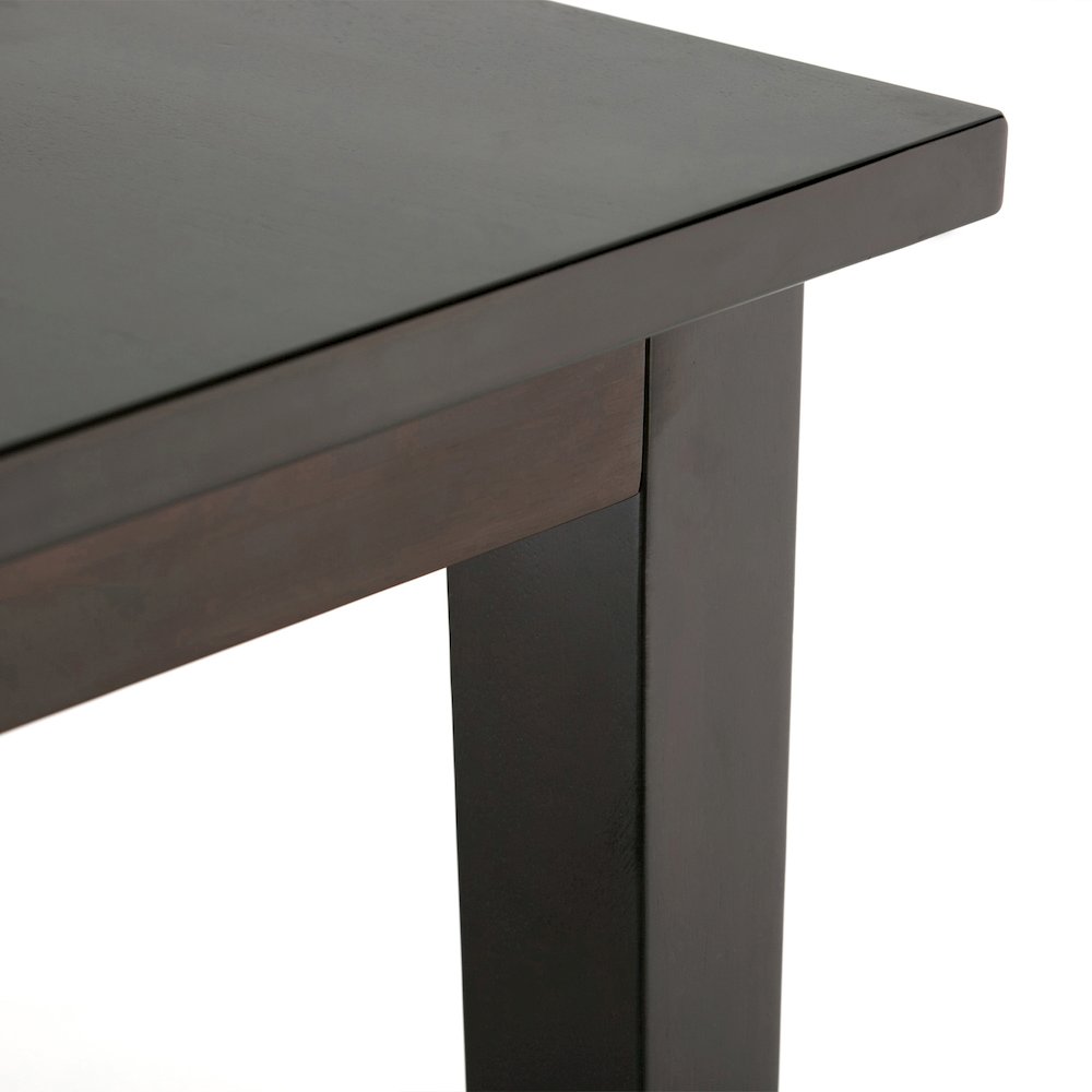 Eastwood Solid Hardwood Rectangle Dining Table In Java Brown. Picture 2