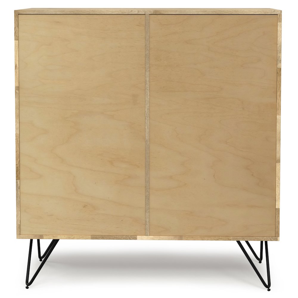 Hunter Solid Mango Wood Medium Storage Cabinet In Natural. Picture 4