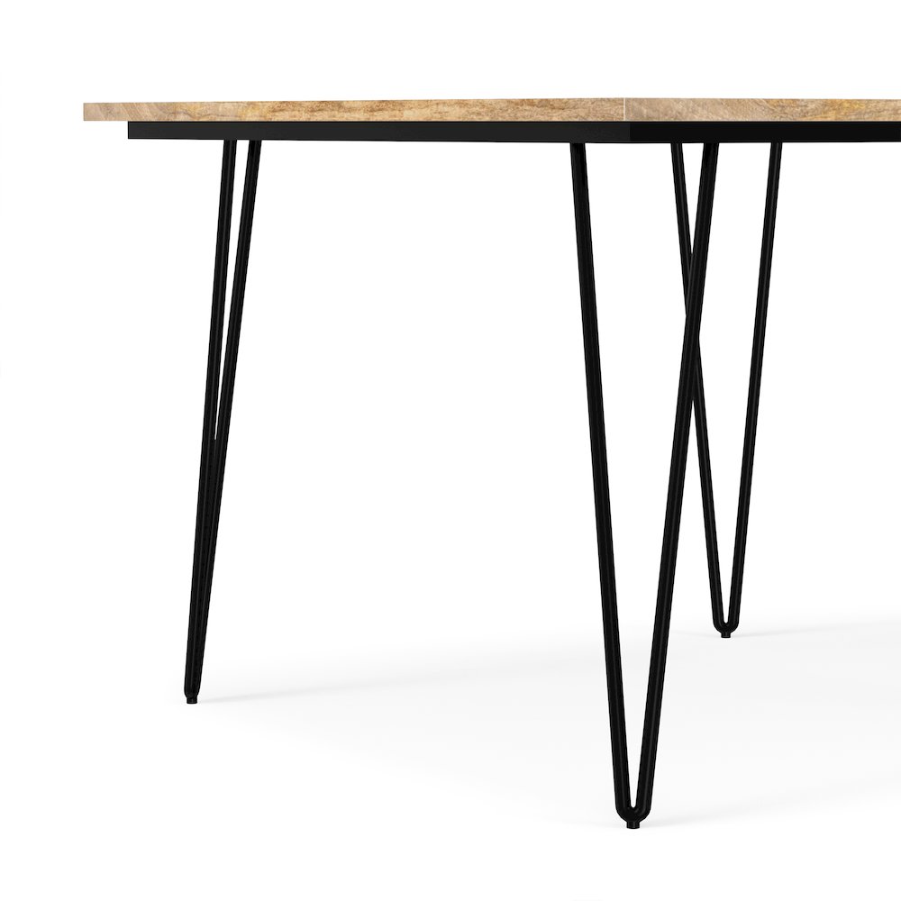 Hunter Solid Mango Wood 42 Inch Square Dining Table In Natural. Picture 10