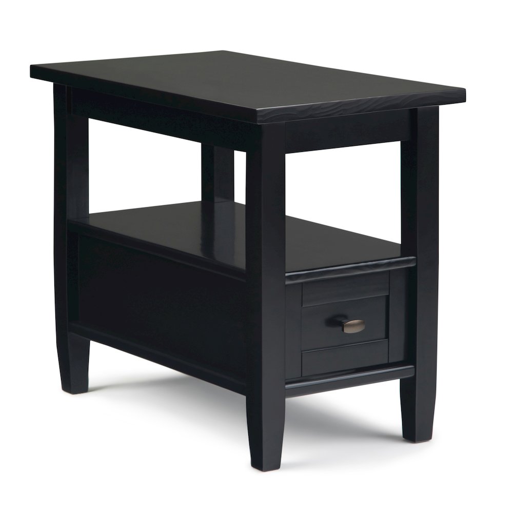 48 inch Wide Coffee Table with 2 14 inch Wide End Tables in Black (Set of 3). Picture 3