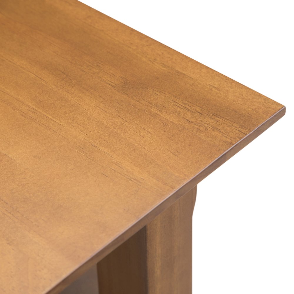 14 inch Transitional Narrow Side Table in Light Golden Brown (Set of 2). Picture 6