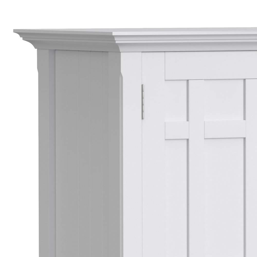 Bedford 54 inch Wide Solid Wood Transitional Sideboard Buffet in White. Picture 3