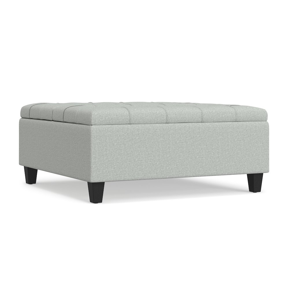 Harrison 36 inch Wide Transitional Coffee Table Storage Ottoman. Picture 3