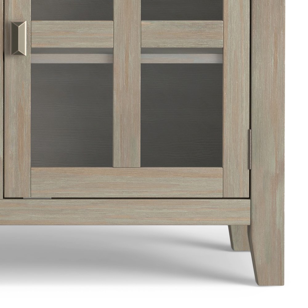 Artisan Solid Wood Sideboard Buffet In Distressed Grey. Picture 3