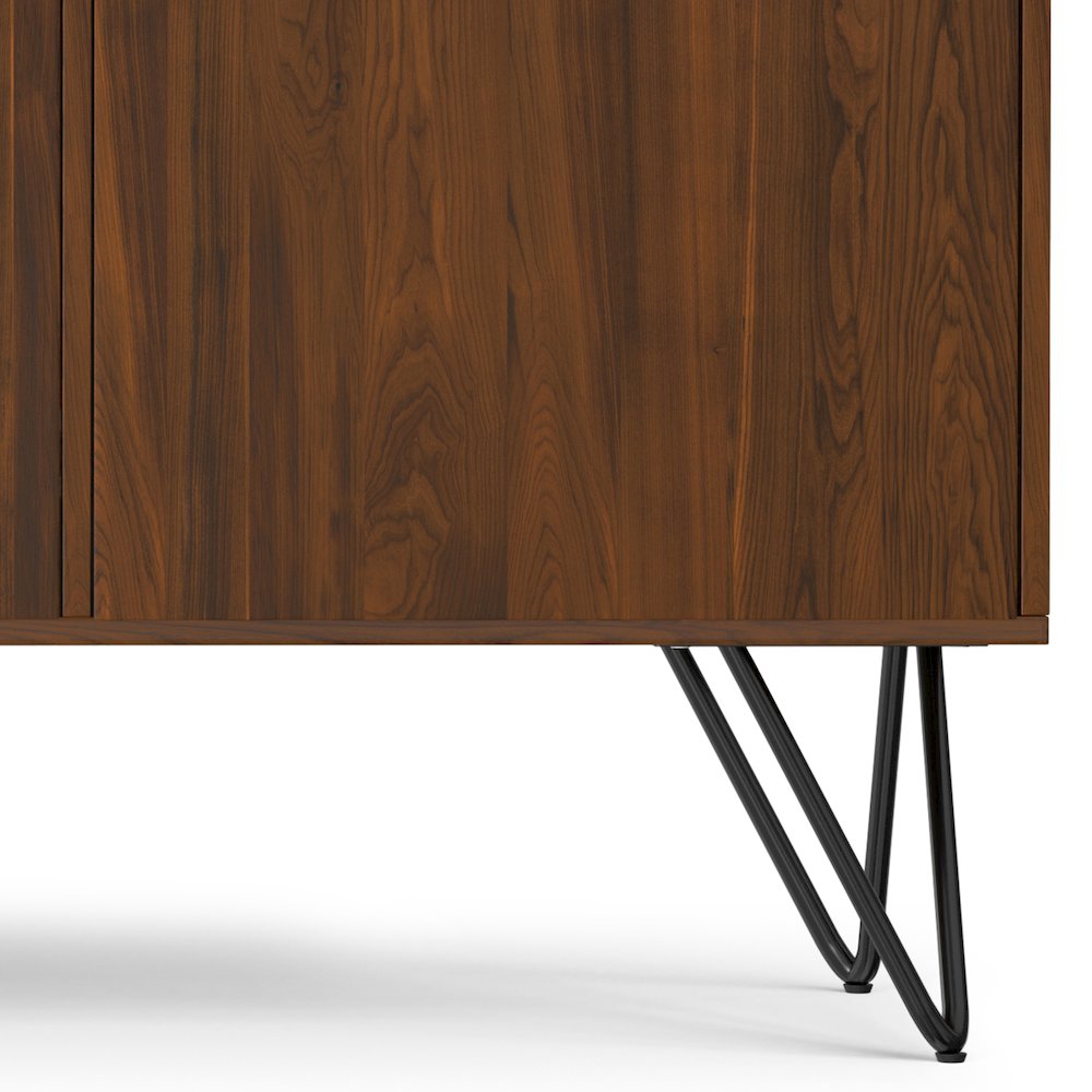 Hunter 3 Door Sideboard Buffet In Walnut Veneer. Picture 3