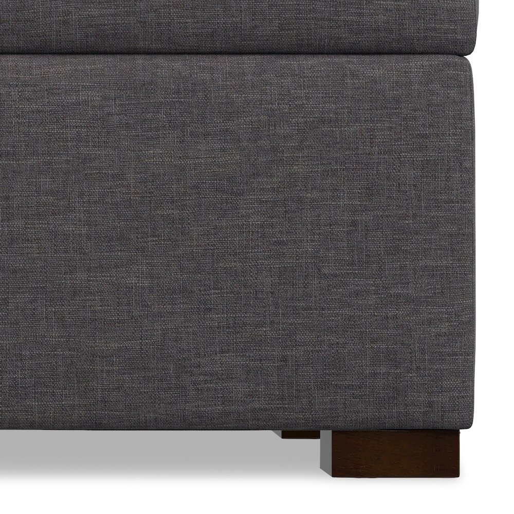 48 inch Wide Contemporary Rectangle Rectangular Storage Ottoman. Picture 5